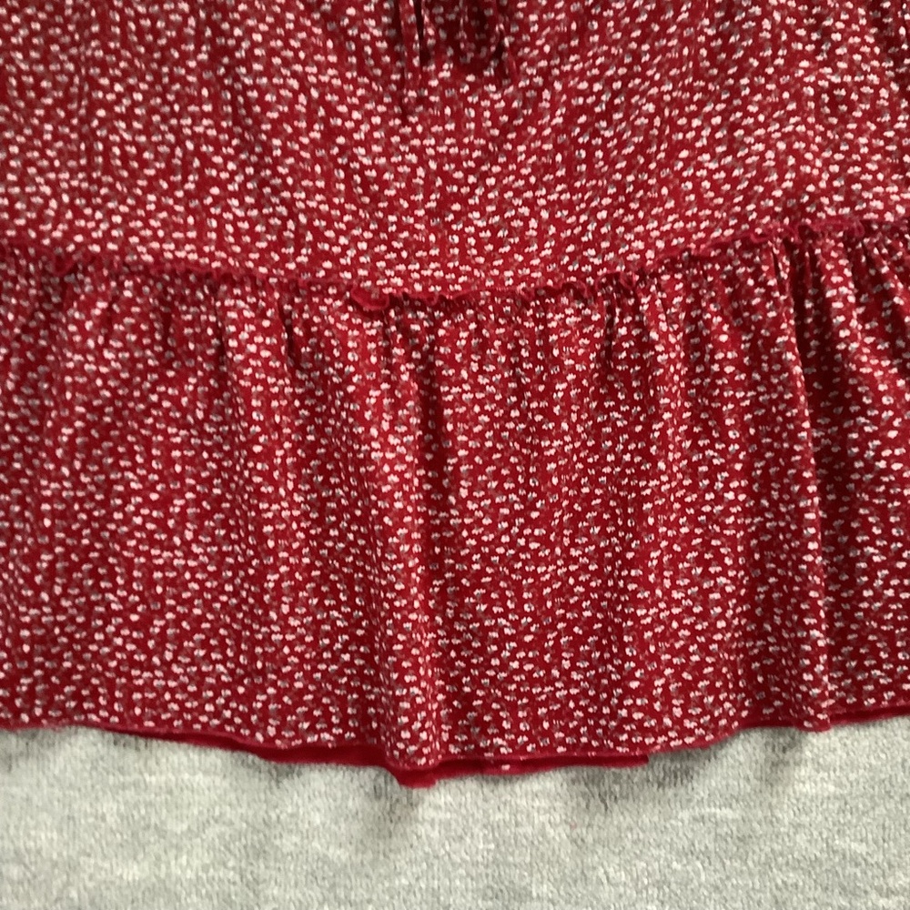 Brandy Melville Drawstring Ditsy Floral Mini Skirt Sz. M - Picture 2 of 5